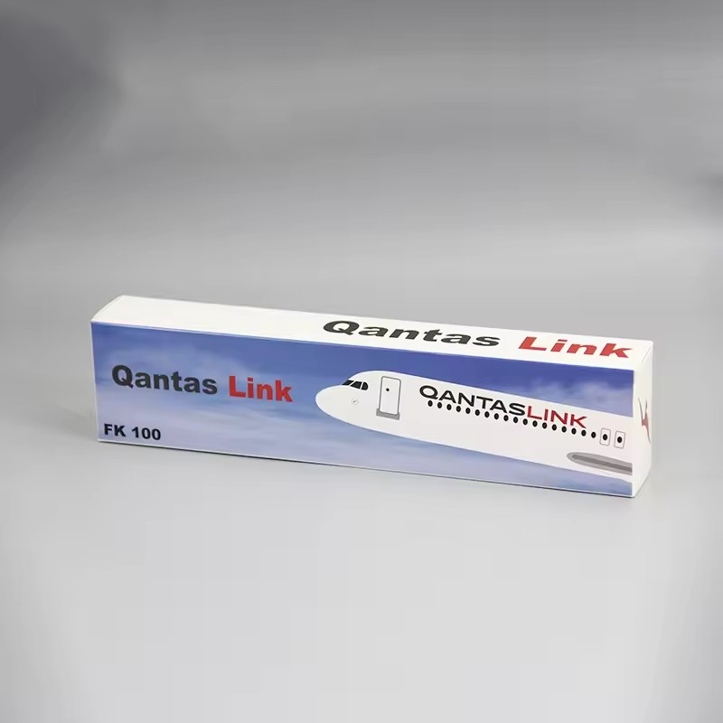 Model Airplane Plastic - New 1:100 Scale Fokker FK-100 QANTAS
