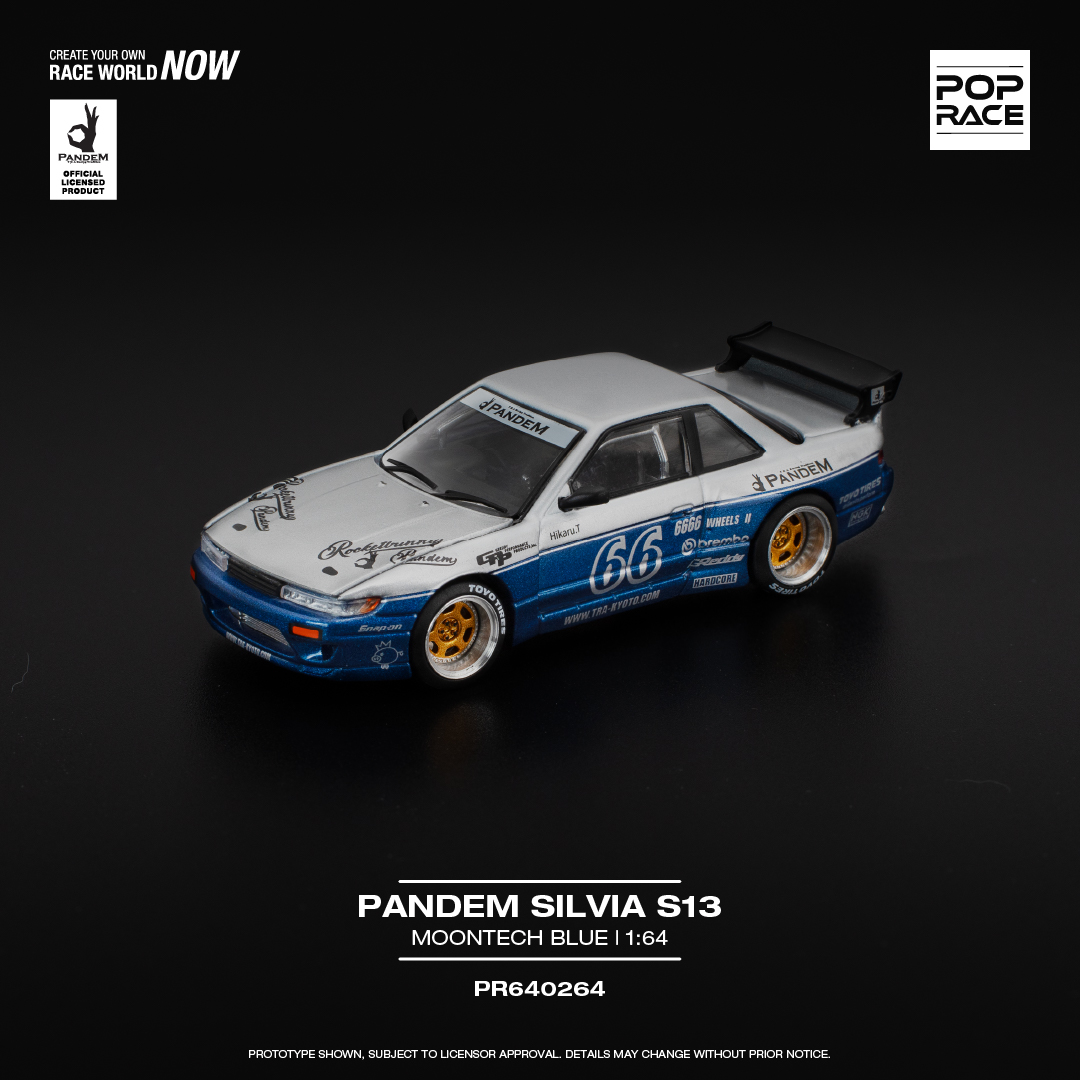 Die Cast Car 1 64 - POP RACE 1:64 PR640264 Nissan Pandem