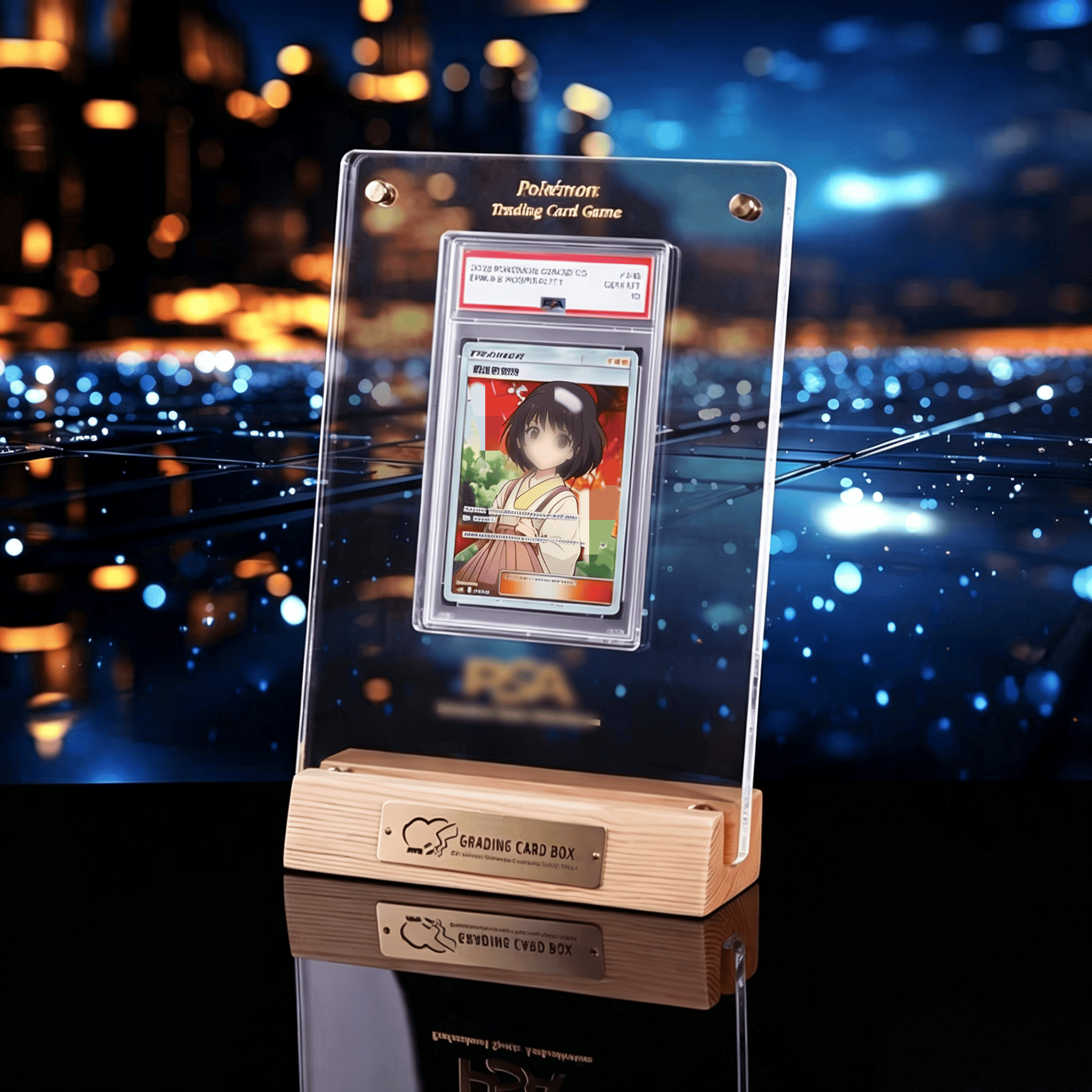 Pokemon PTCG & Yu-Gi-Oh Card D - Graded Card Display 评论和价格