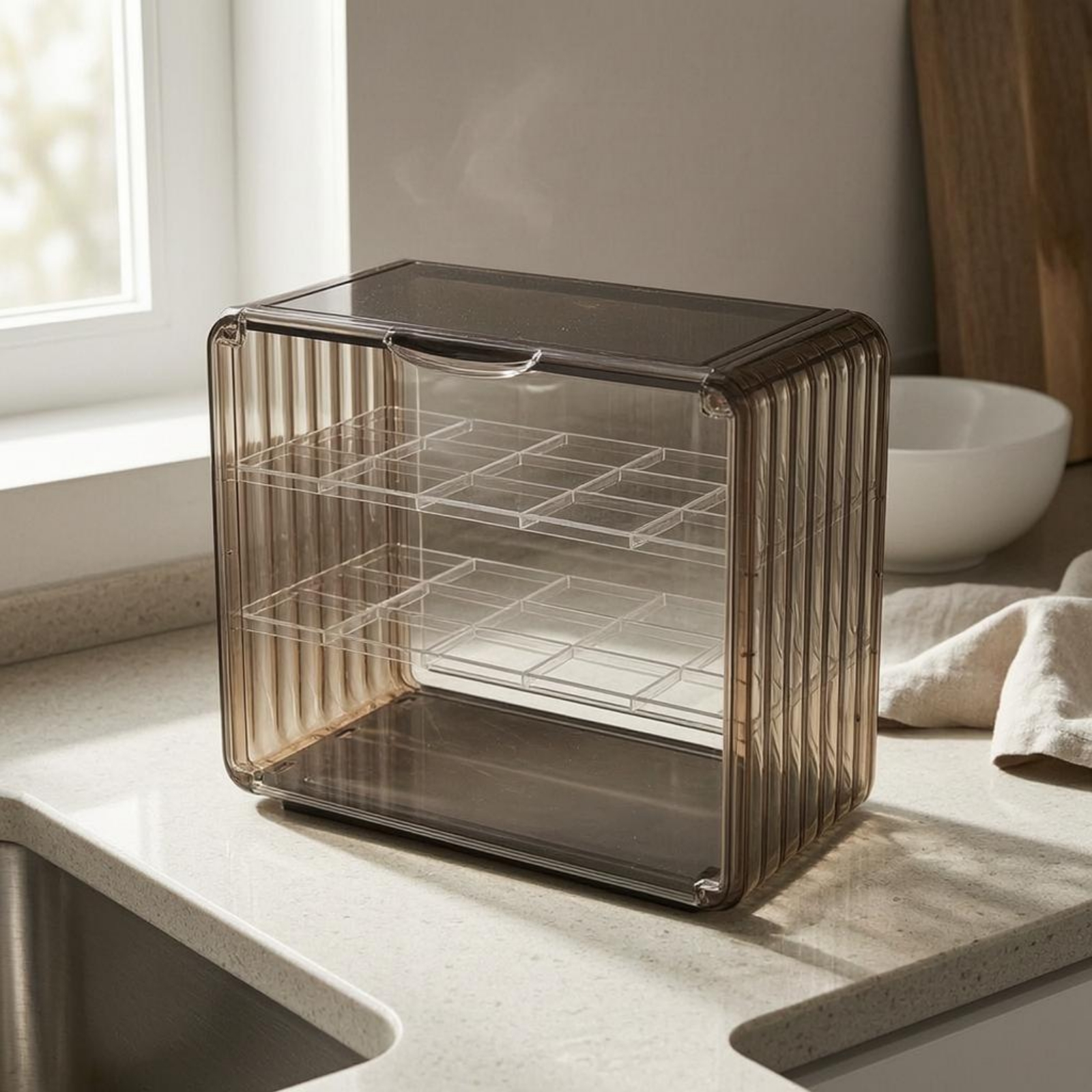 Acrylic Cup Storage Rack Trans - Display Case Acrylic 评论和价格