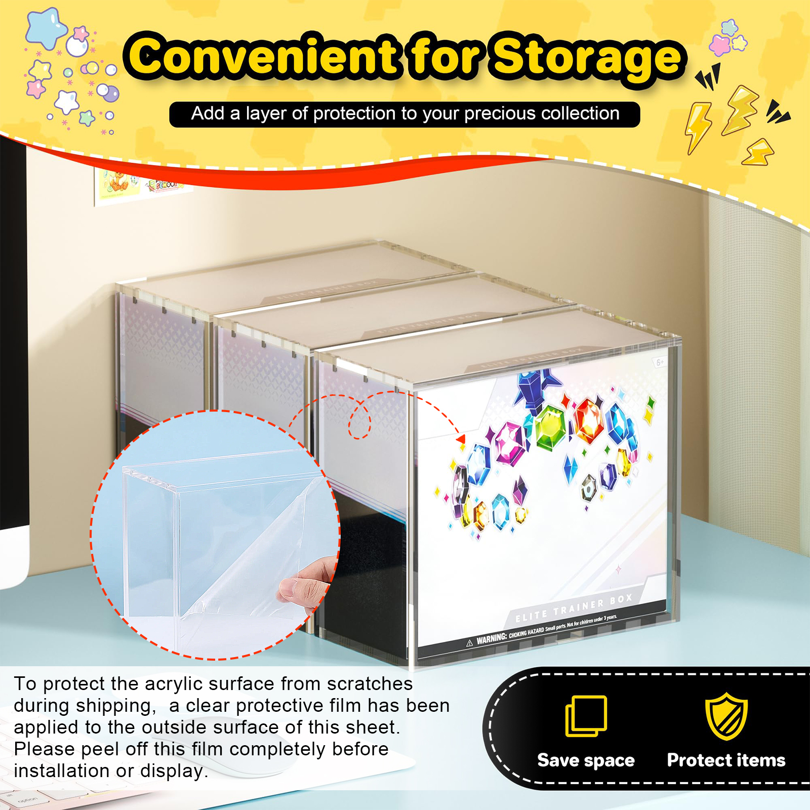 99% UV protection Magnetic Mod - Display Case Acrylic 评论和价格