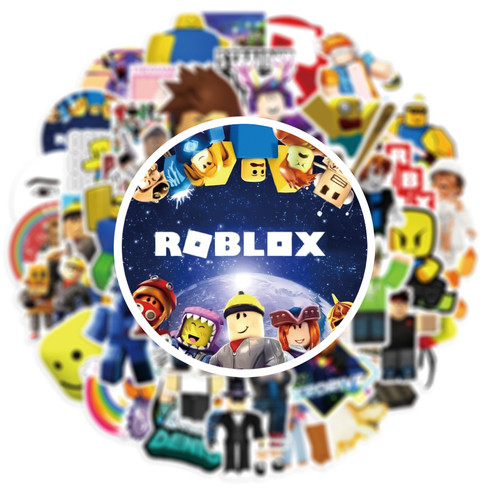 50pcs Roblox Unique Waterproof - Vinyl Figure Blank 评论和价格