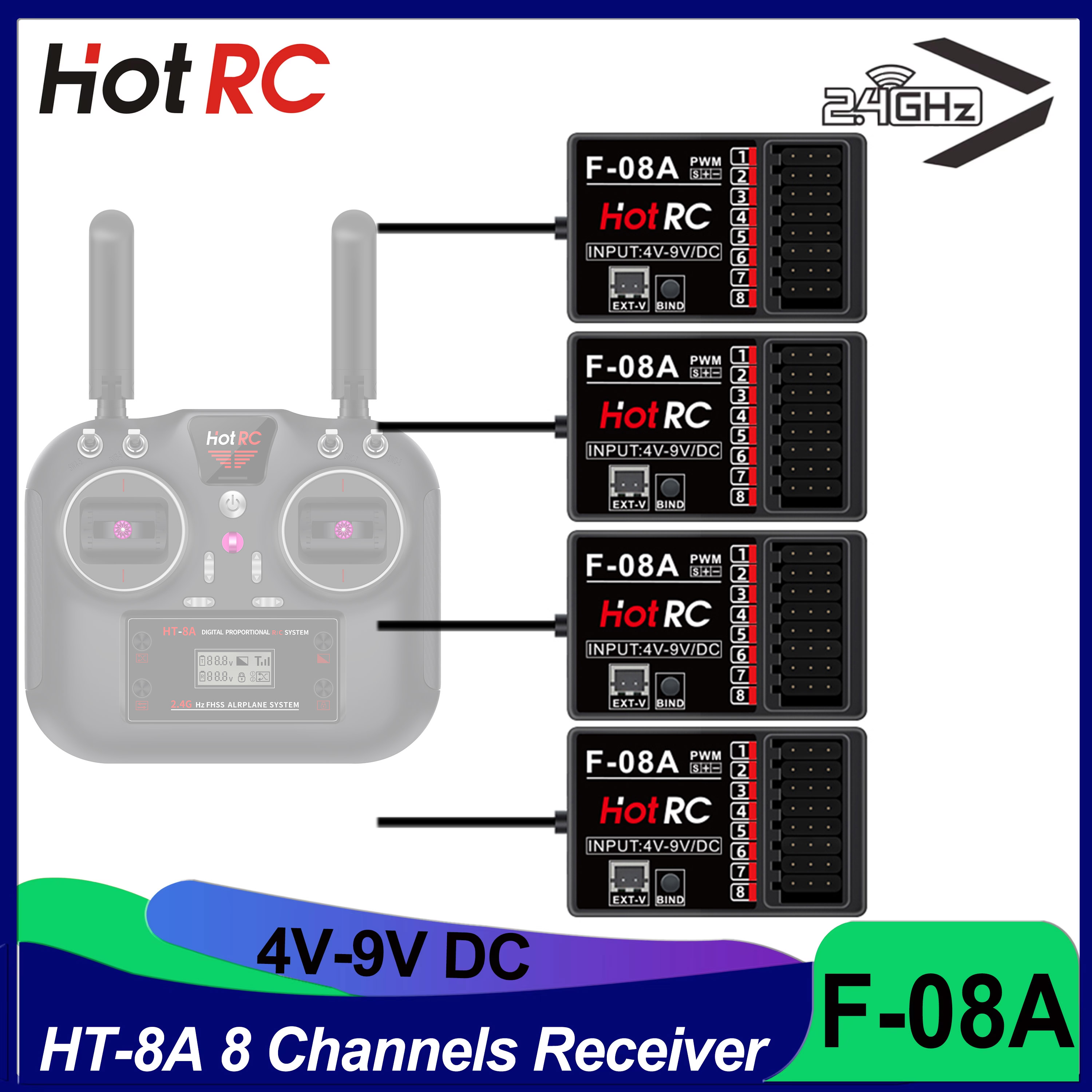 HOTRC RC Model Parts 8 Channel - Model Airplane Plastic 评论和价格