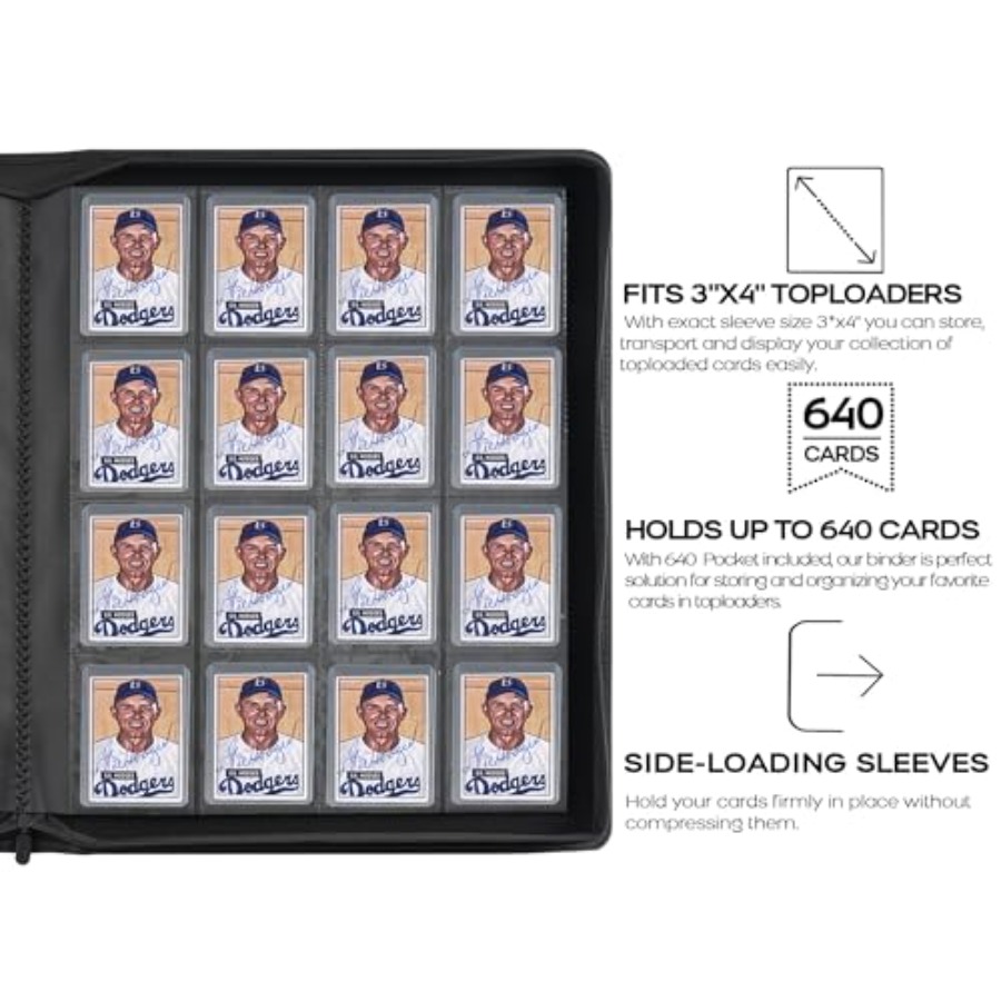 Top Loader Binder, Holds 640 C - Card Top Loader 评论和价格