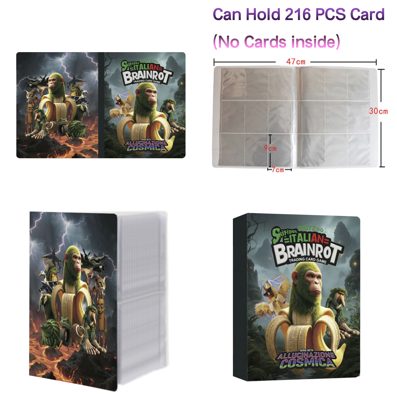New 216 Pcs Booklet Italian Br - Trading Card Binder 评论和价格