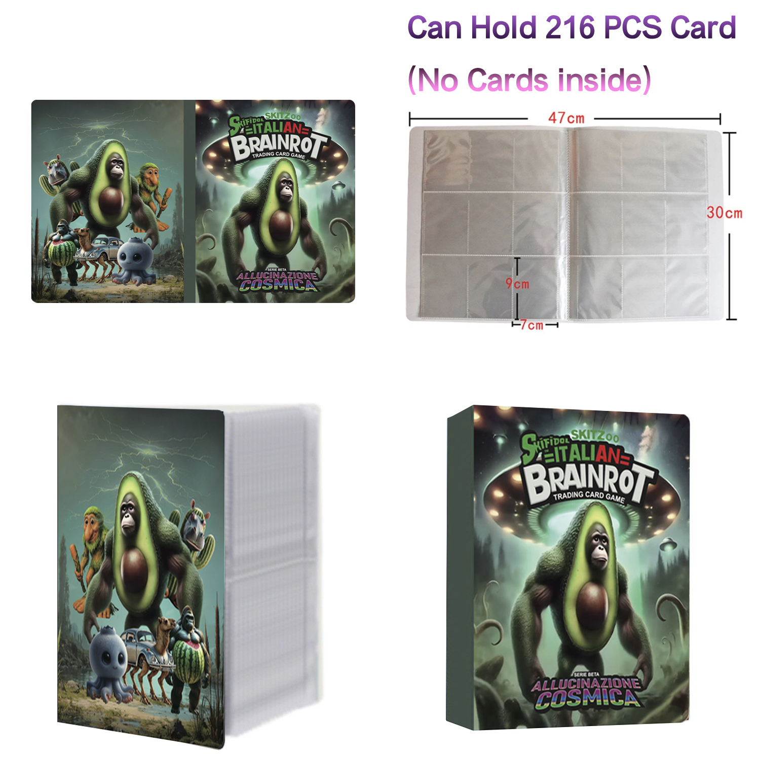 New 216 Pcs Booklet Italian Br - Trading Card Binder 评论和价格