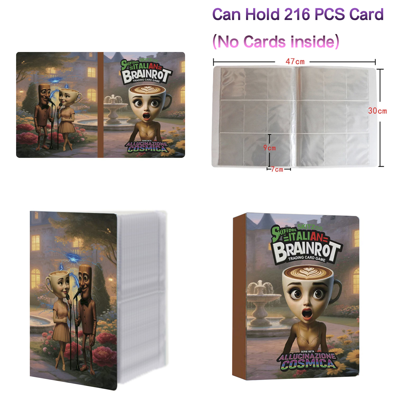 New 216 Pcs Booklet Italian Br - Trading Card Binder 评论和价格