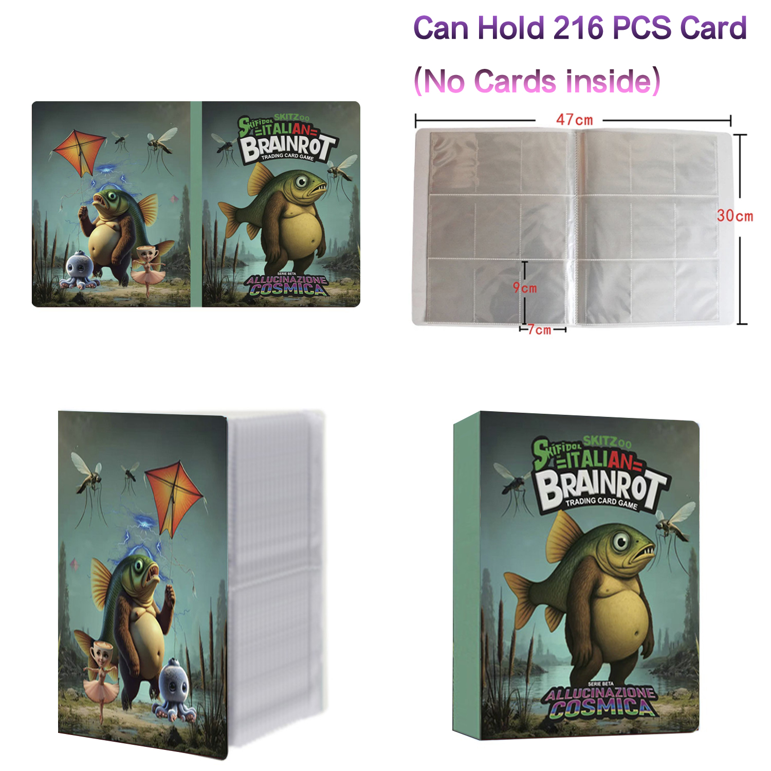 New 216 Pcs Booklet Italian Br - Trading Card Binder 评论和价格