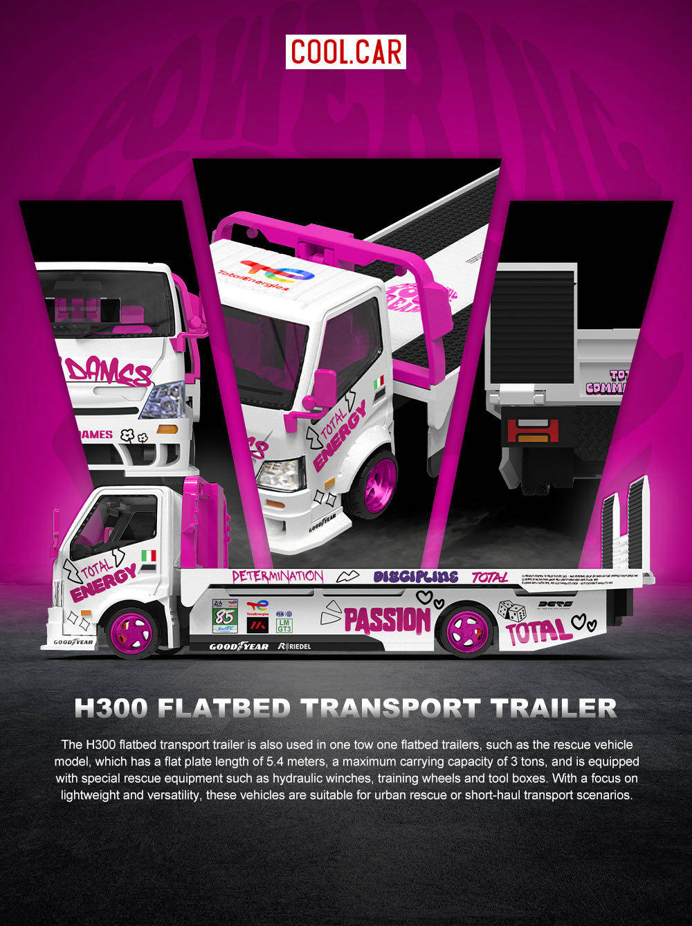 1:64 H300 Transport Trailer Ir - Die Cast Car 1 64 评论和价格