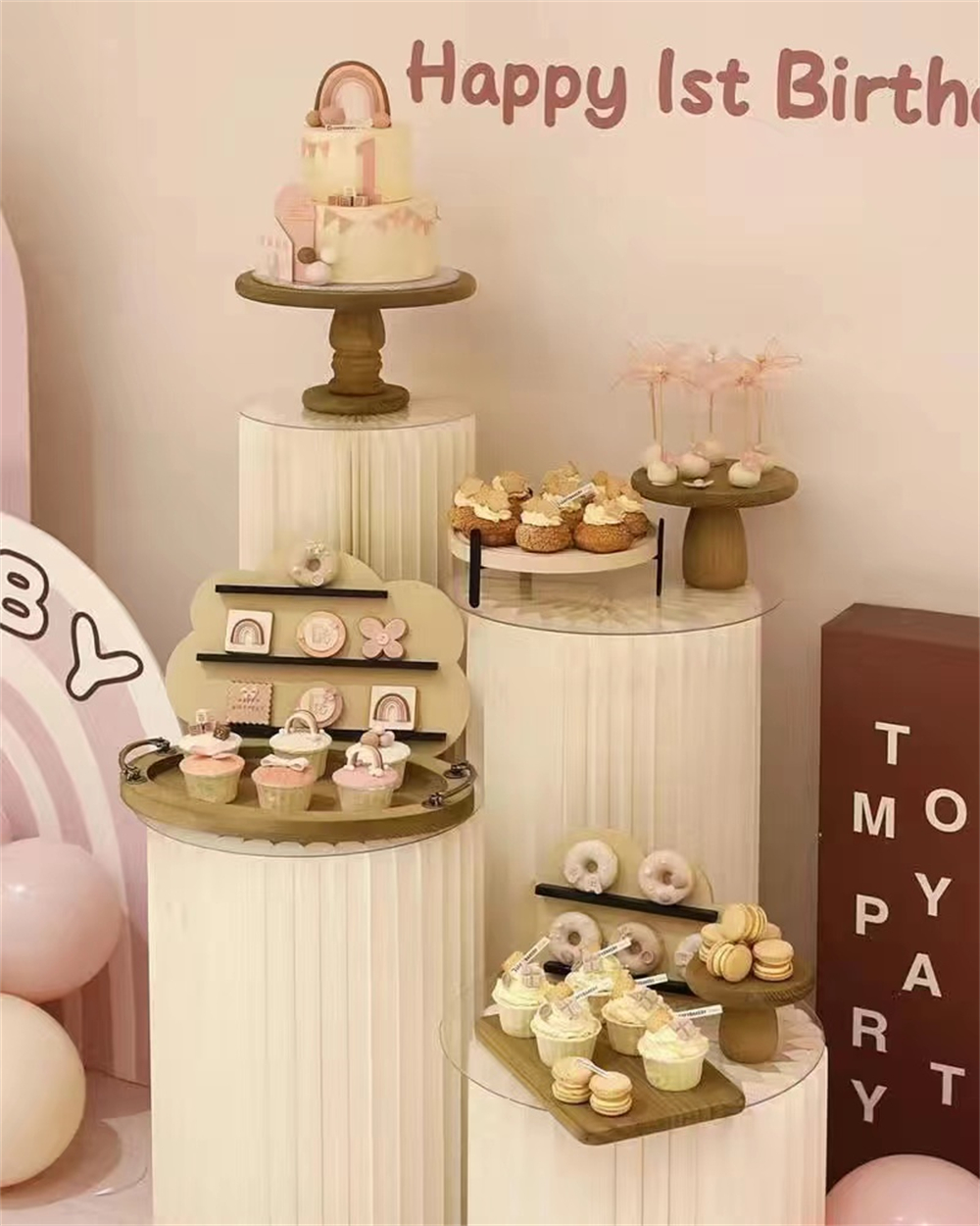 Dessert Table Display Set Whit - Display Risers Set 评论和价格
