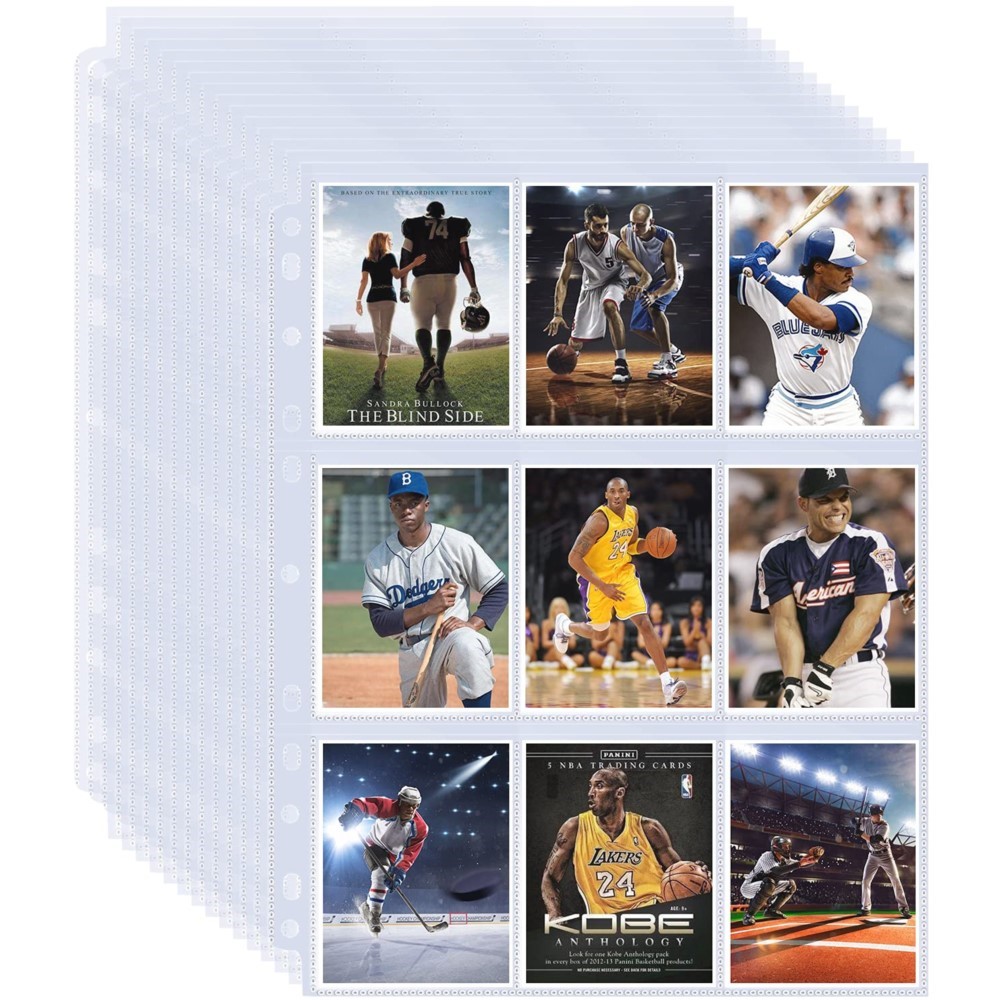 50 Sheets 9 Pocket Single Side - Trading Card Binder 评论和价格