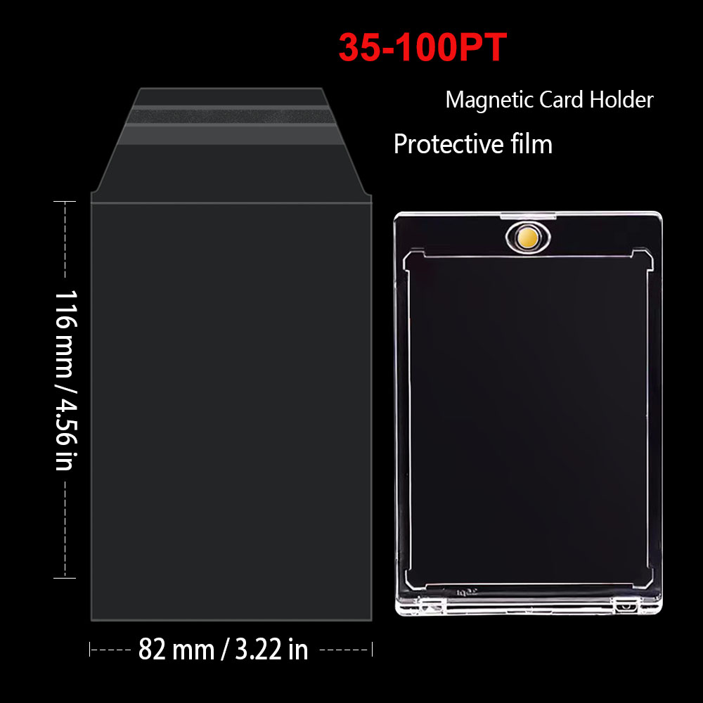 100PCS ReSealable Card Holder  - Card Top Loader 评论和价格