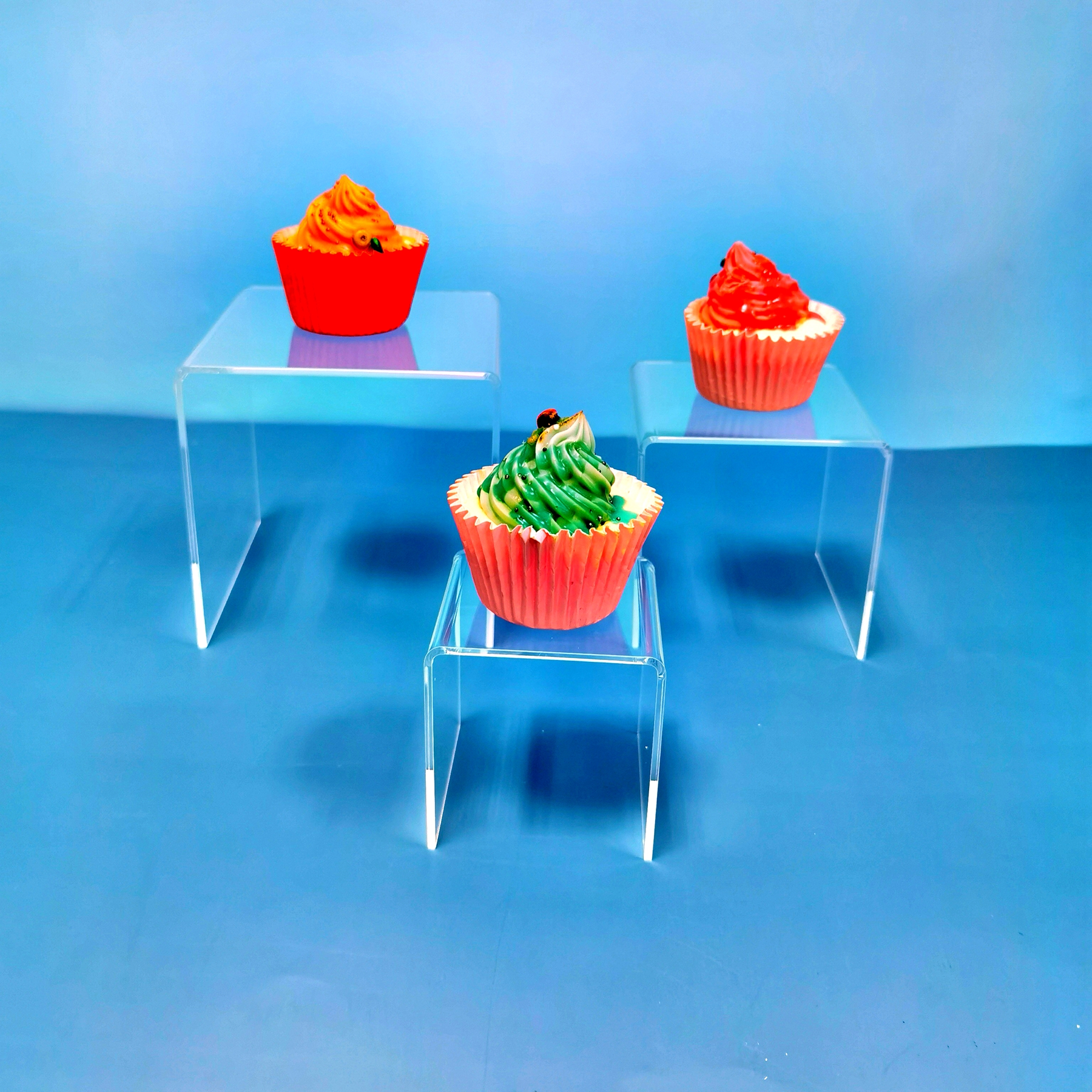 Clear Acrylic Display Risers f - Display Risers Set 评论和价格