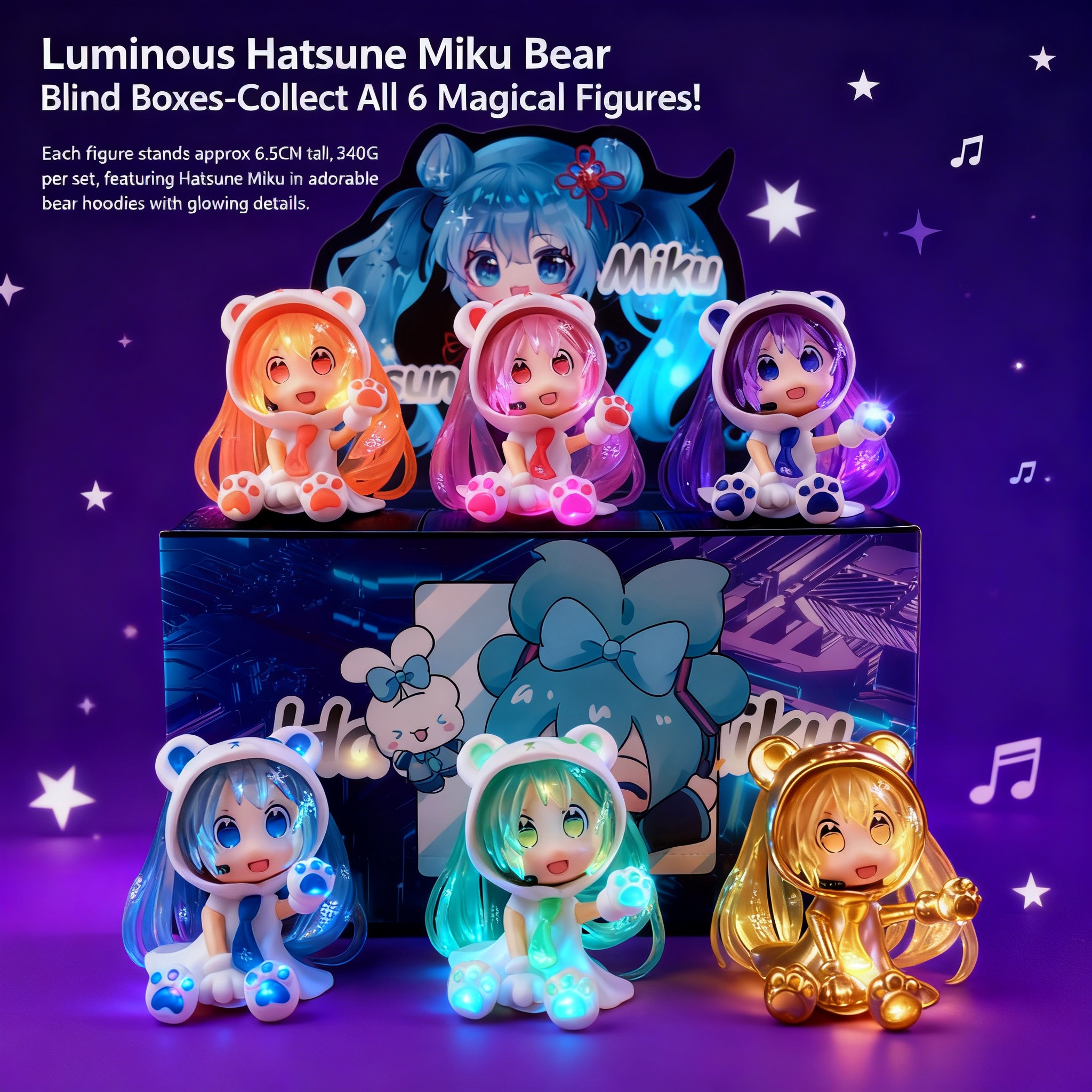 Glow in the Dark Hatsune Miku  - Capsule Toy Gashapon 评论和价格