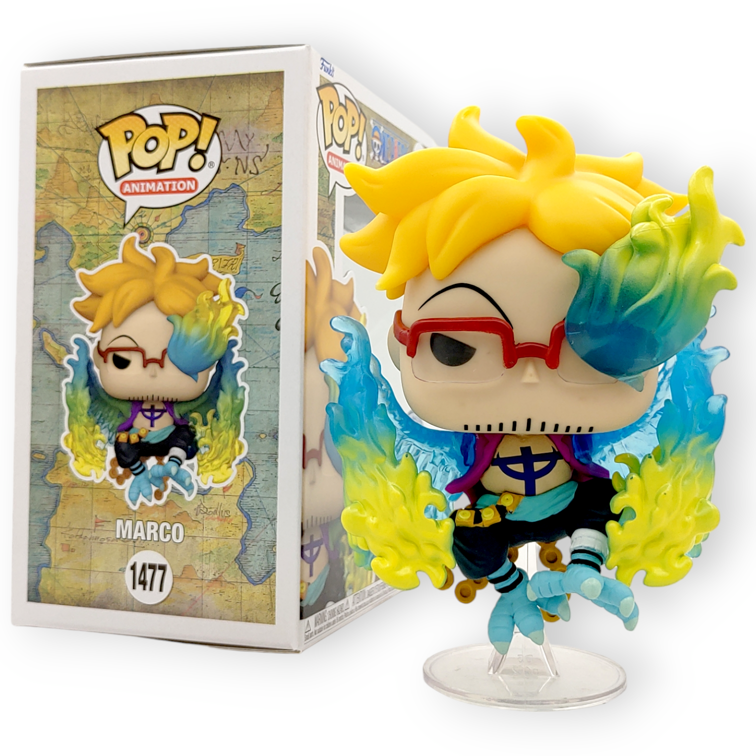 One Piece Marco #1477 Figure F - Funko Pop Protector 评论和价格