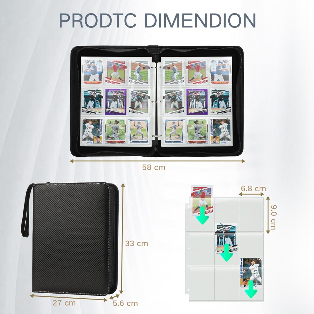 Premium 720 Double Sided Pocke - Trading Card Binder 评论和价格
