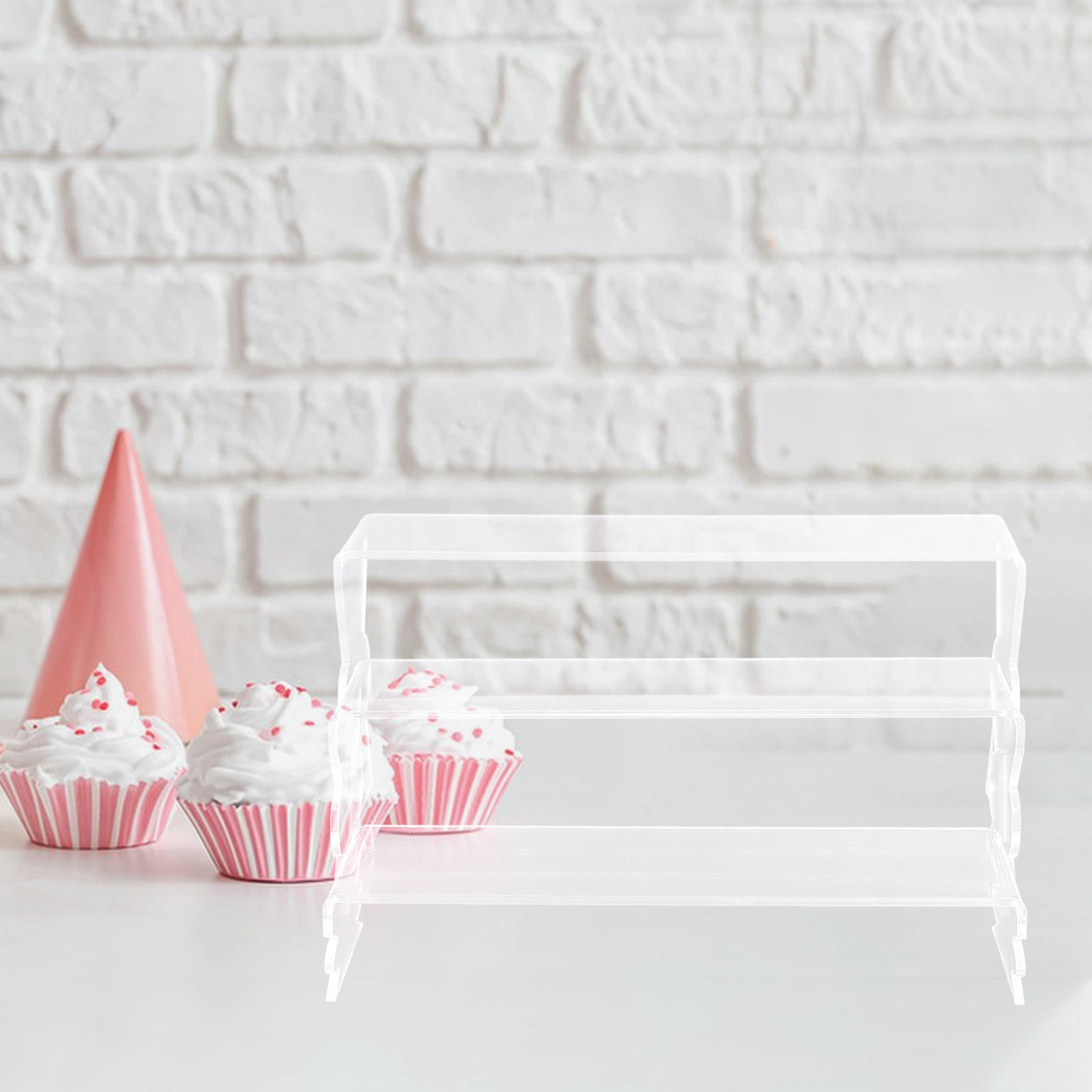 3Pcs Acrylic Display Stand Set - Display Risers Set 评论和价格