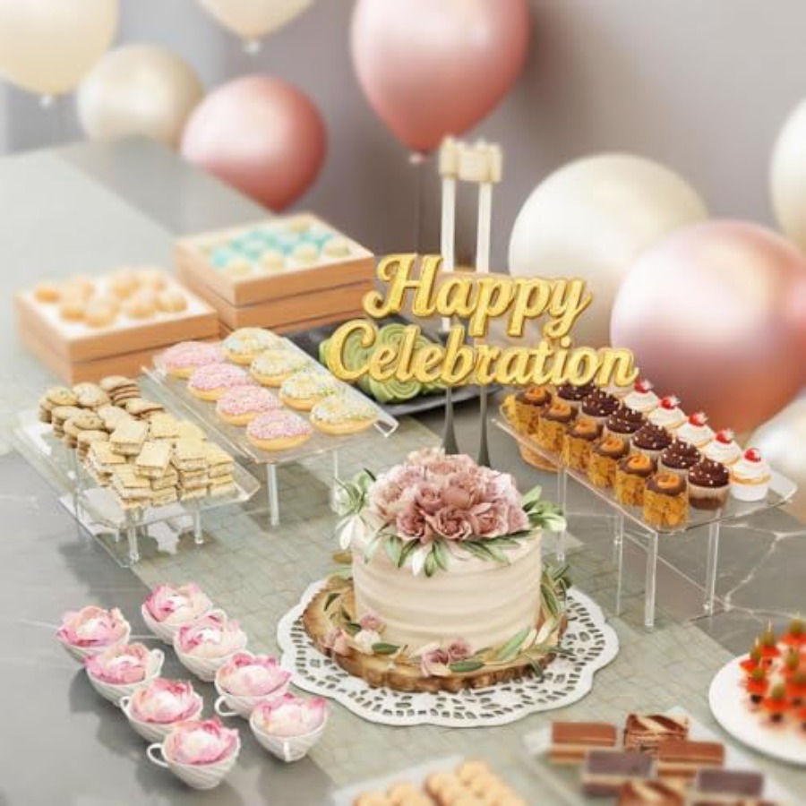 3 Pack Dessert Table Display S - Display Risers Set 评论和价格
