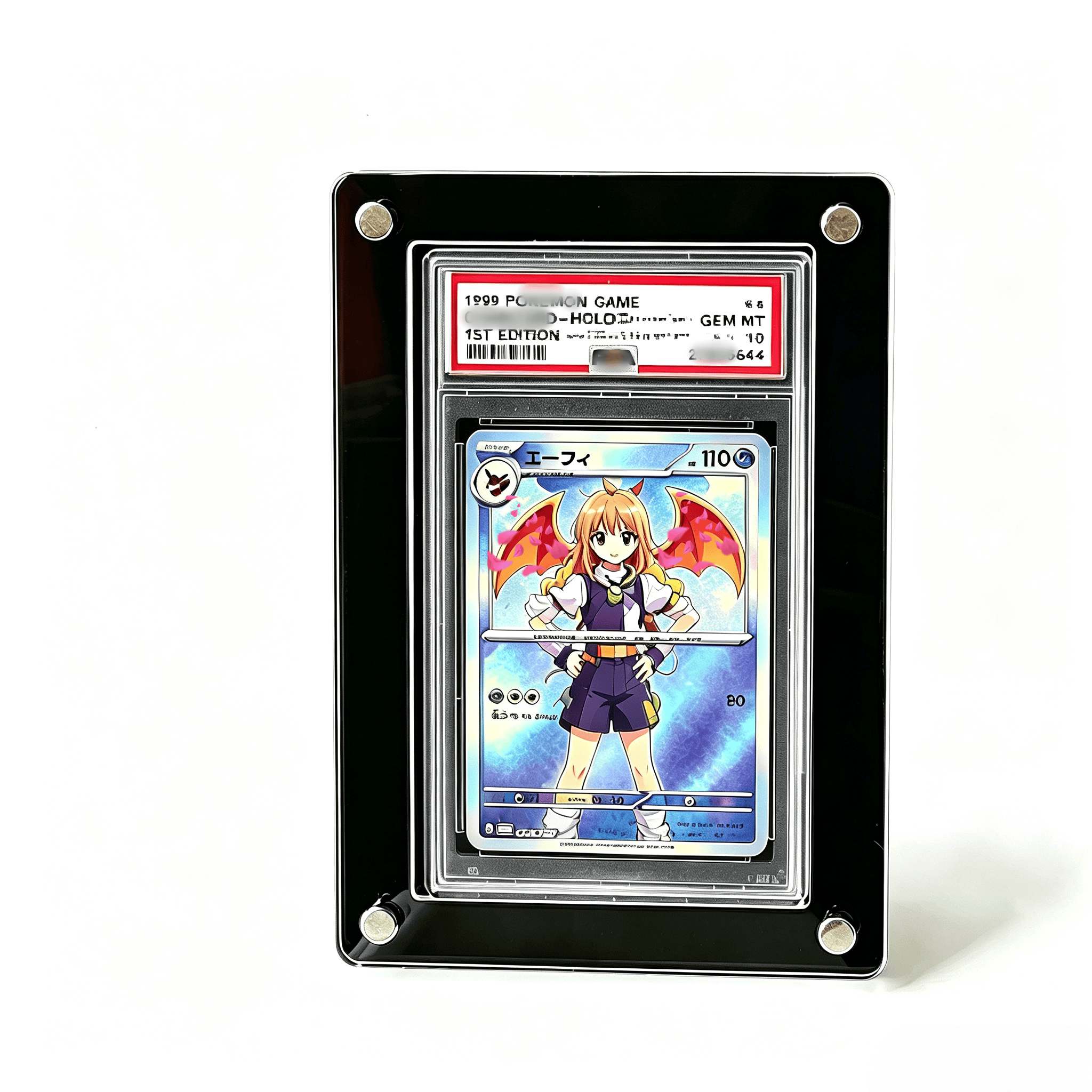 1-Slot Graded Card Stand Black - Graded Card Display 评论和价格