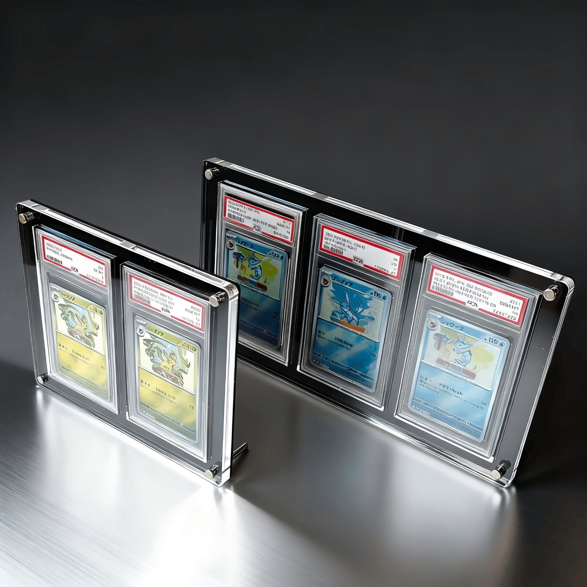 1-Slot Graded Card Stand Black - Graded Card Display 评论和价格