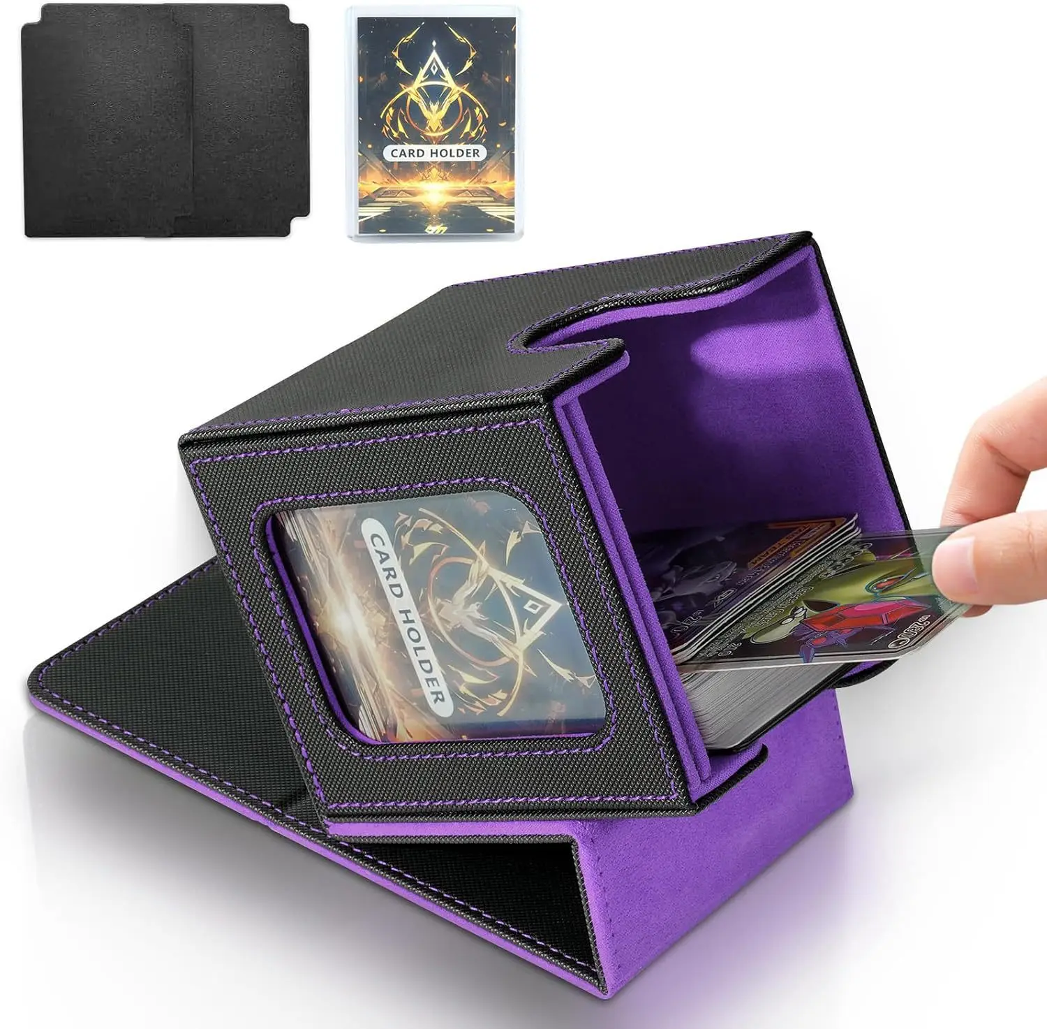 Holds 100+ Trading Card Deck B - Trading Card Binder 评论和价格
