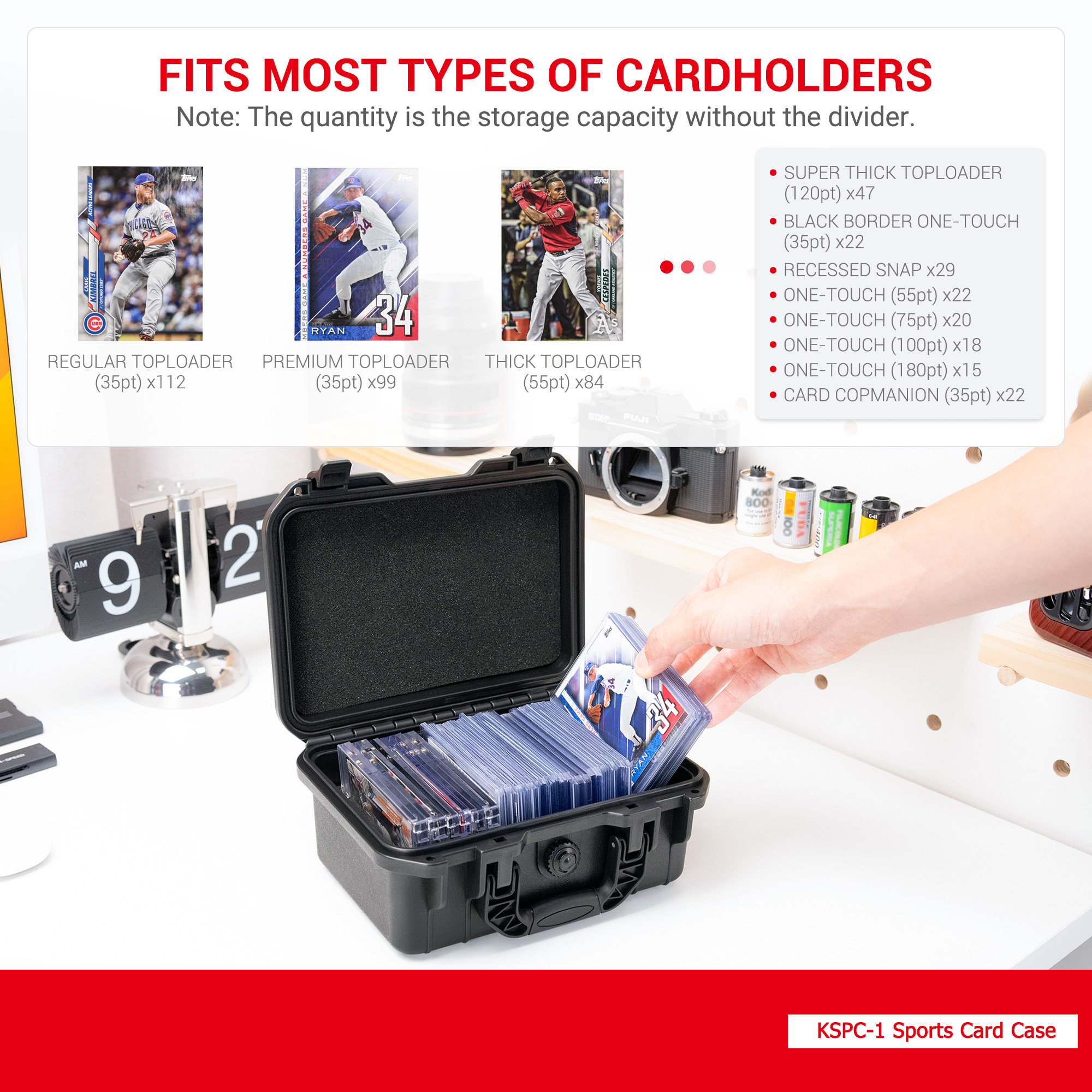 Toploader Storage Box Hard Cas - Card Top Loader 评论和价格