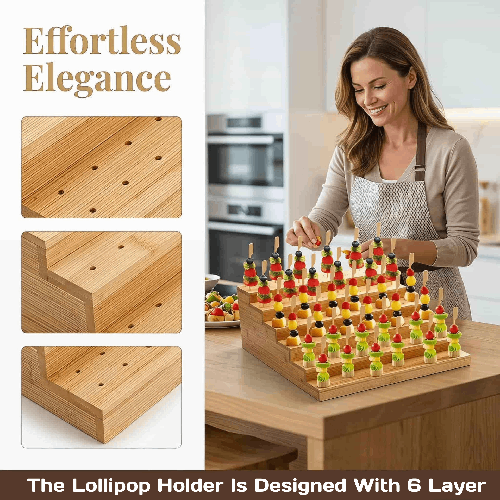 Wood Lollipop Holder Display R - Display Risers Set 评论和价格