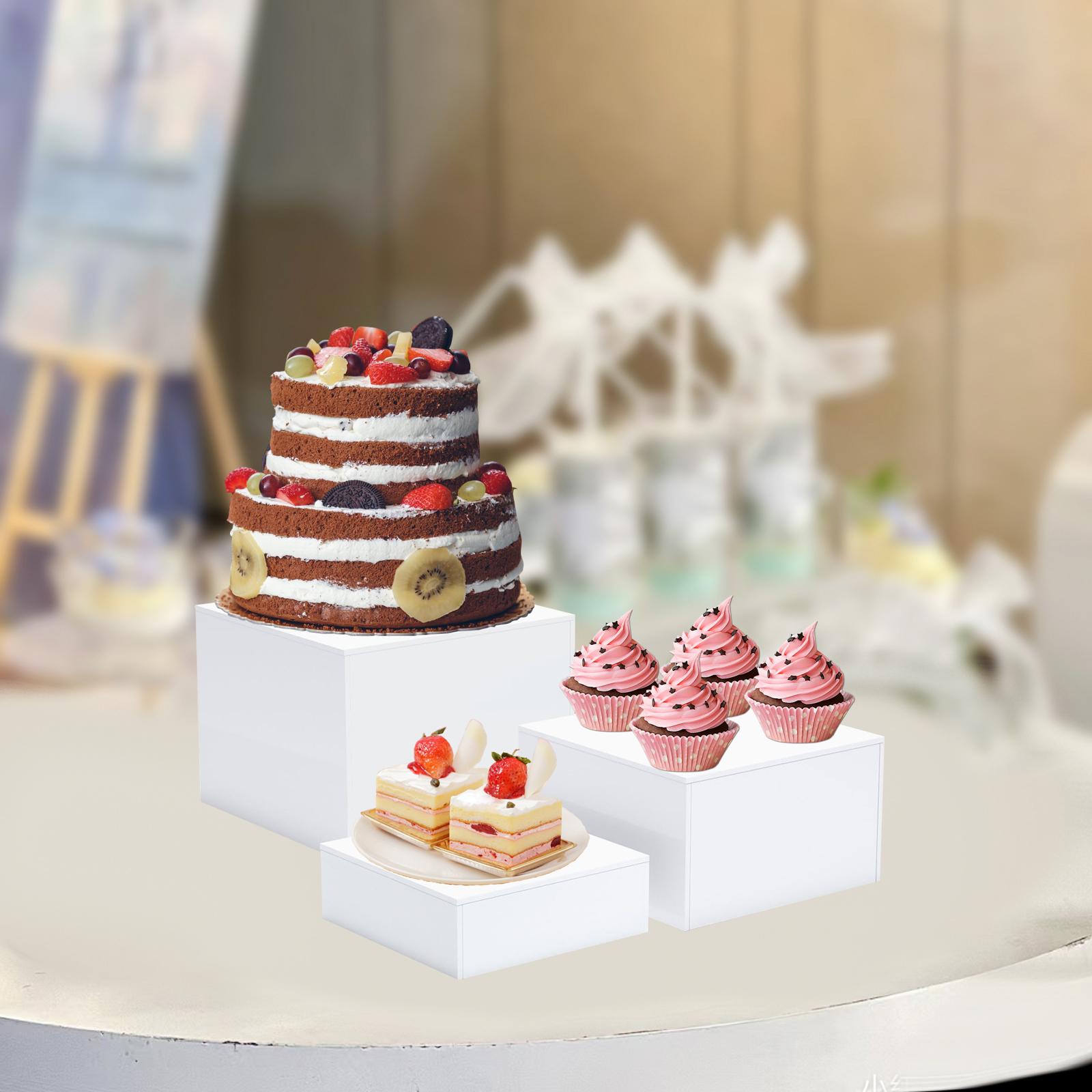 3x Buffet Risers Multi Use Dis - Display Risers Set 评论和价格