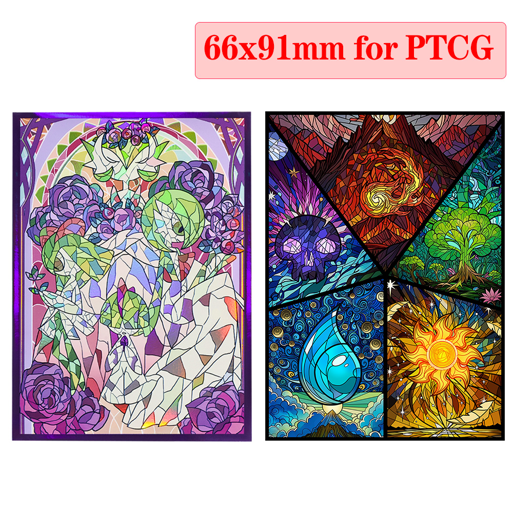 60pcs 66x91mm Multiple Styles  - Card Penny Sleeve 评论和价格