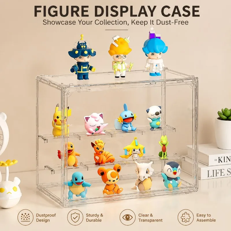 3 Layer Clear Blind Box Storag - Action Figure Stand 评论和价格