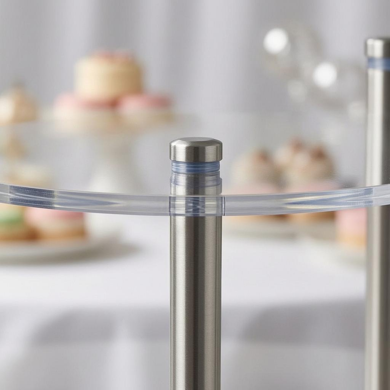 Acrylic Cake Stand Cylindrical - Display Risers Set 评论和价格