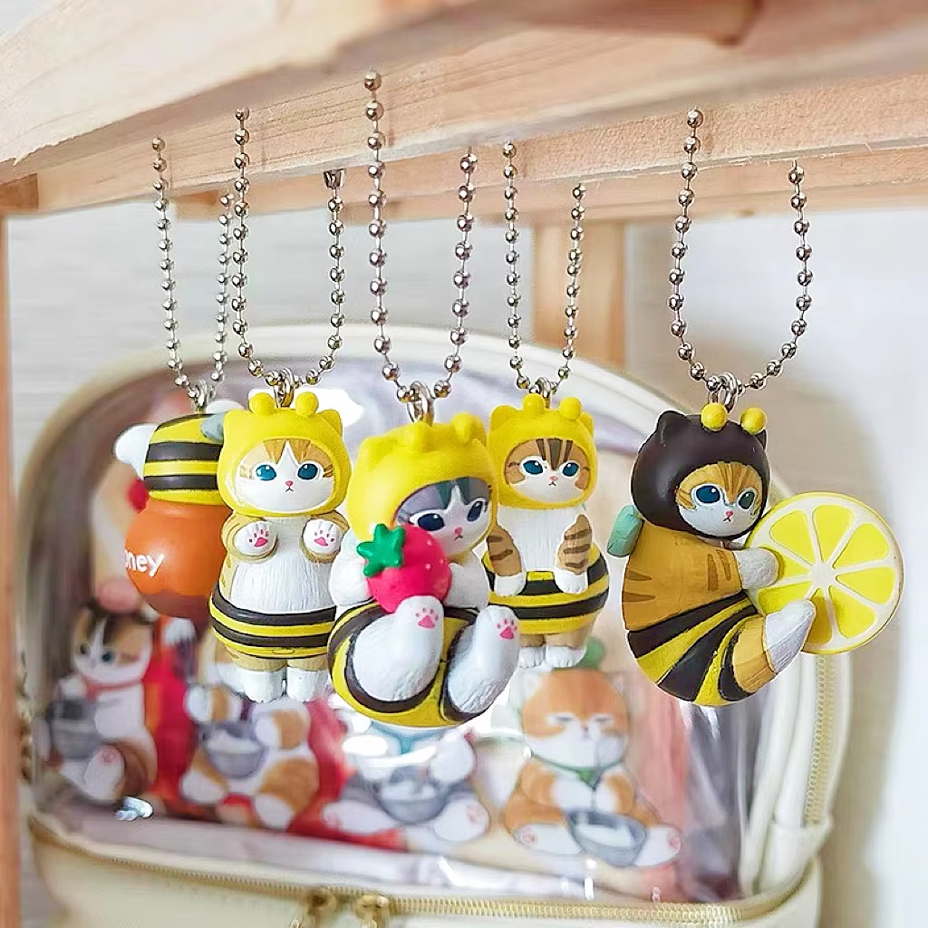 Mofusand Kawaii Cat Keychain B - Action Figure Stand 评论和价格