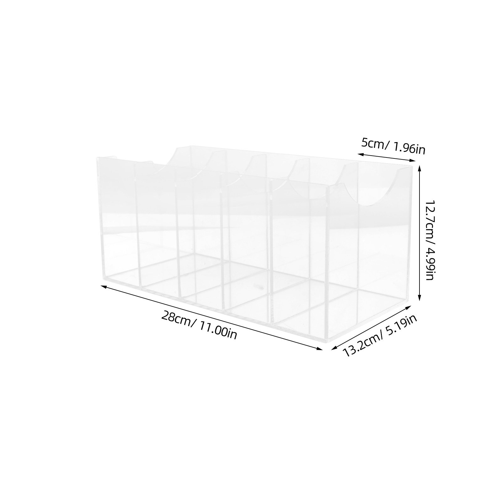 5-Compartment Acrylic Belt Org - Display Case Acrylic 评论和价格