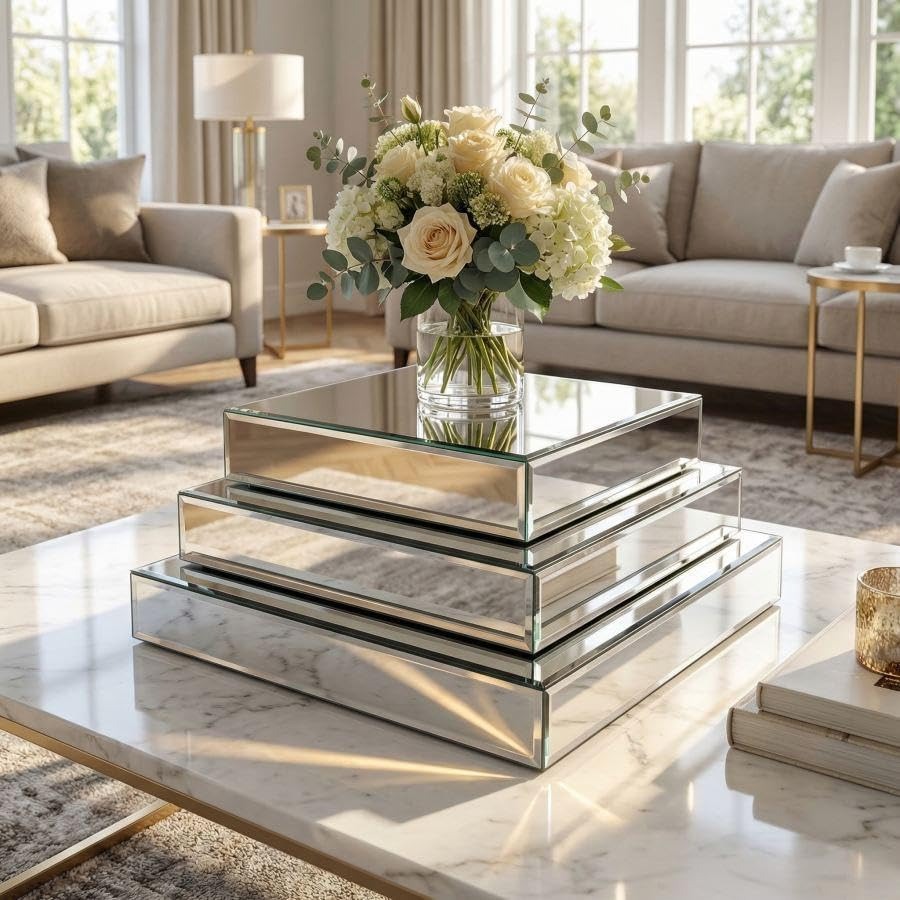 Mirror Display Riser Stands 3  - Display Risers Set 评论和价格
