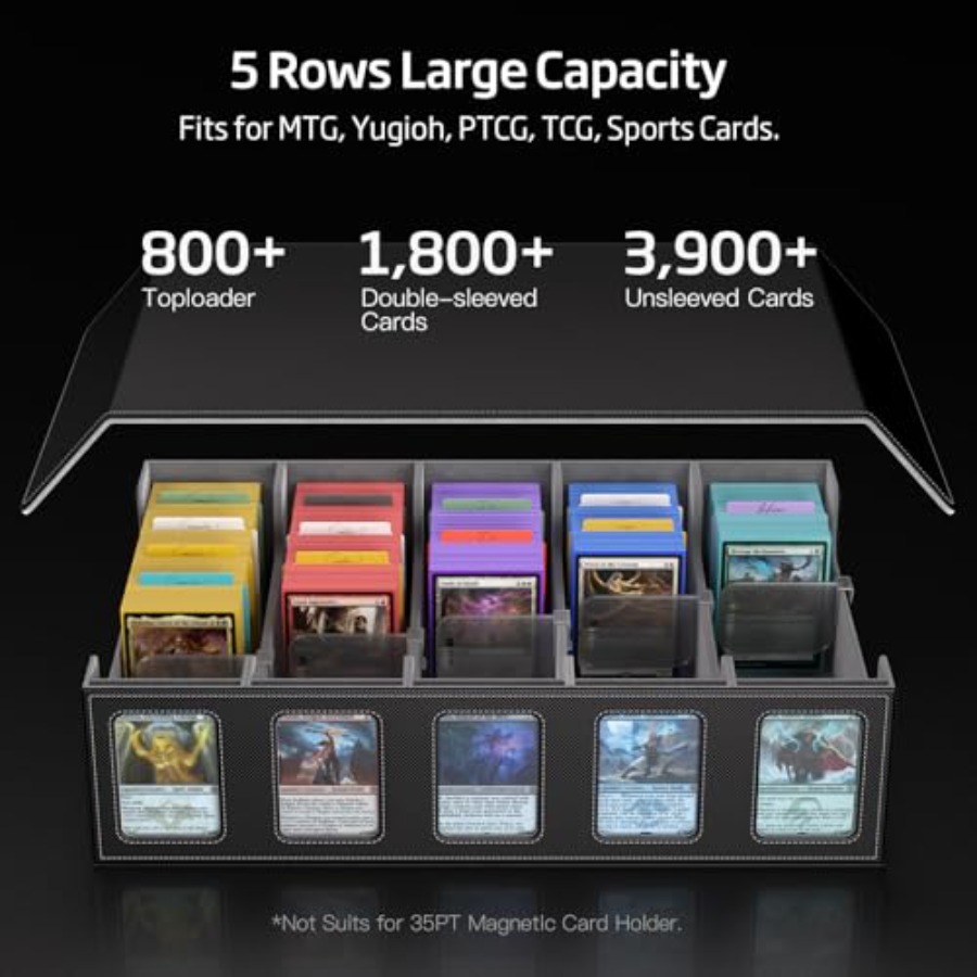 Trading Card Storage Box 5-Row - Card Top Loader 评论和价格