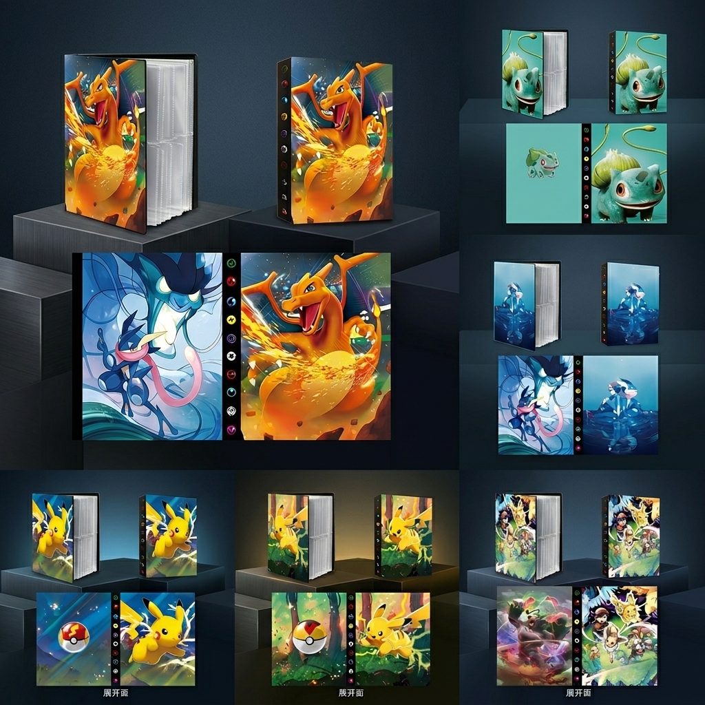 Bandai Pokemon 4 Grid Card Alb - Trading Card Binder 评论和价格