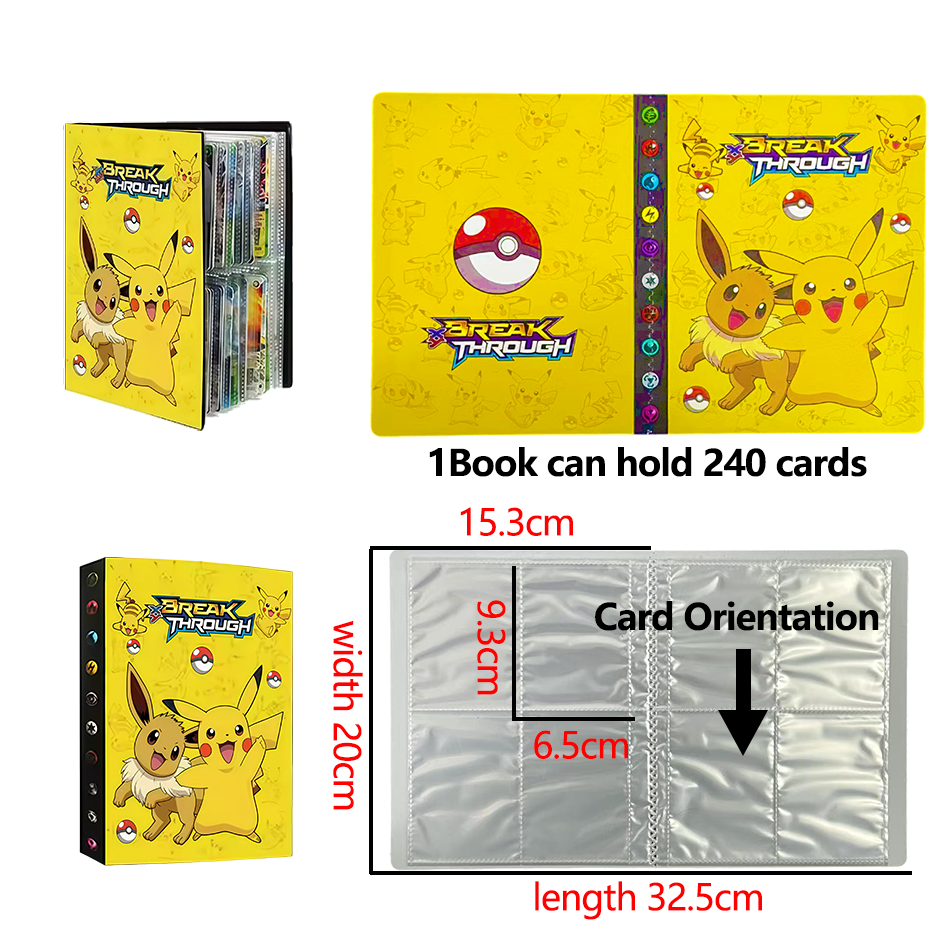 Pokemon 240 Card Album Book Ga - Pokemon Binder Card 评论和价格