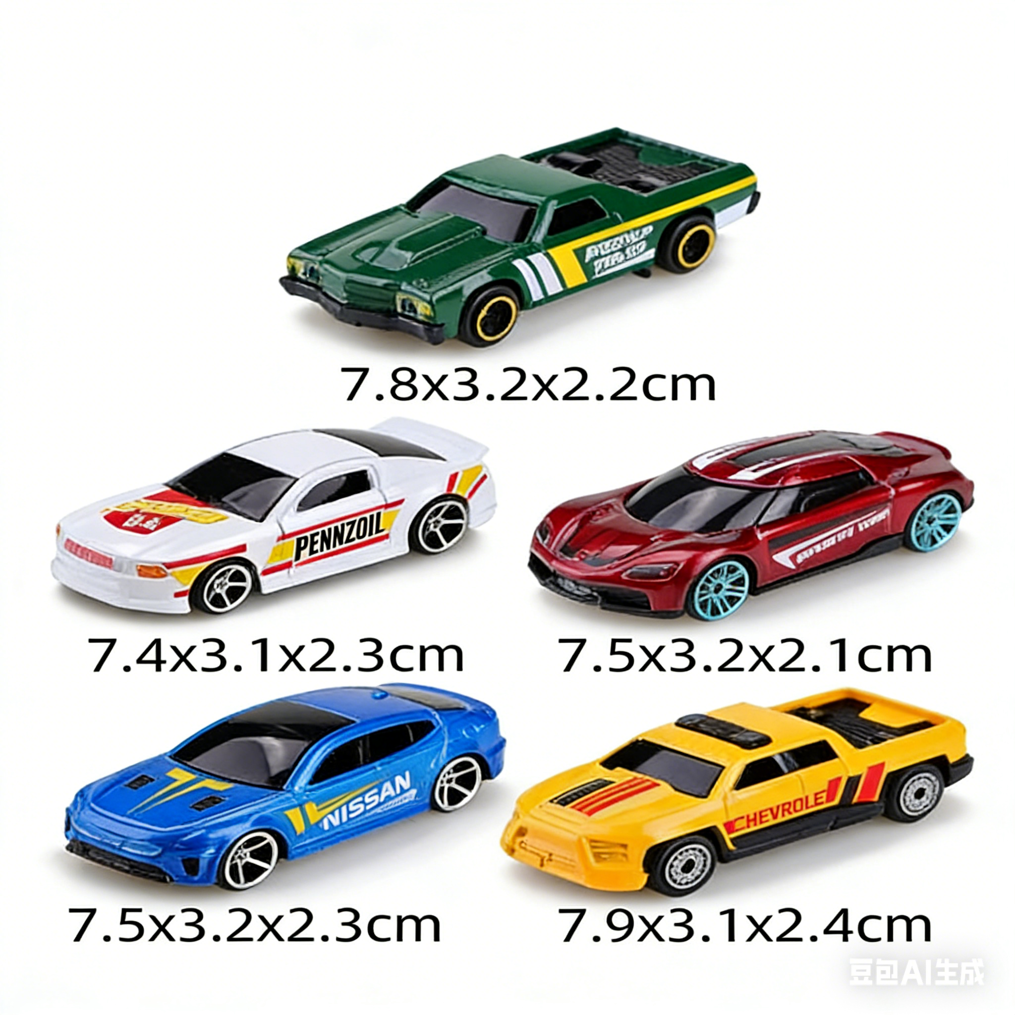 (Boxed) 1/64 scale, 5-pack poc - Die Cast Car 1 64 评论和价格