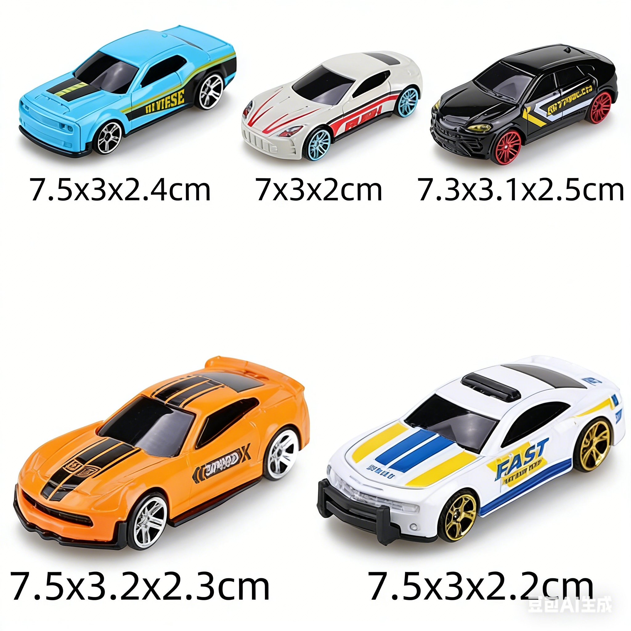 (Boxed) 1/64 scale, 5-pack poc - Die Cast Car 1 64 评论和价格