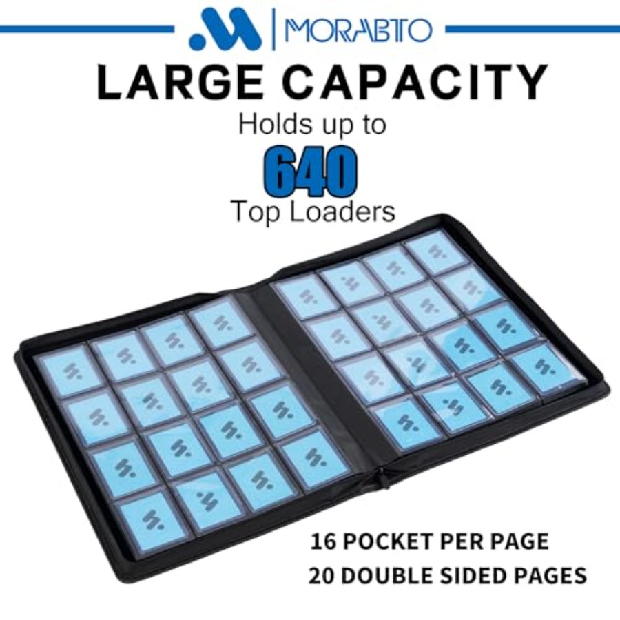 Toploader Binder Holds 640 Top - Card Top Loader 评论和价格