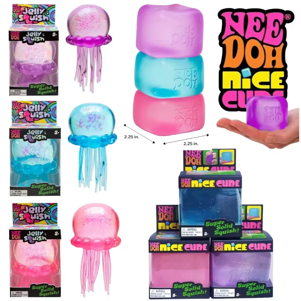 Trending Nee Doh Jellyfish & C - Fidget Cube Original 评论和价格